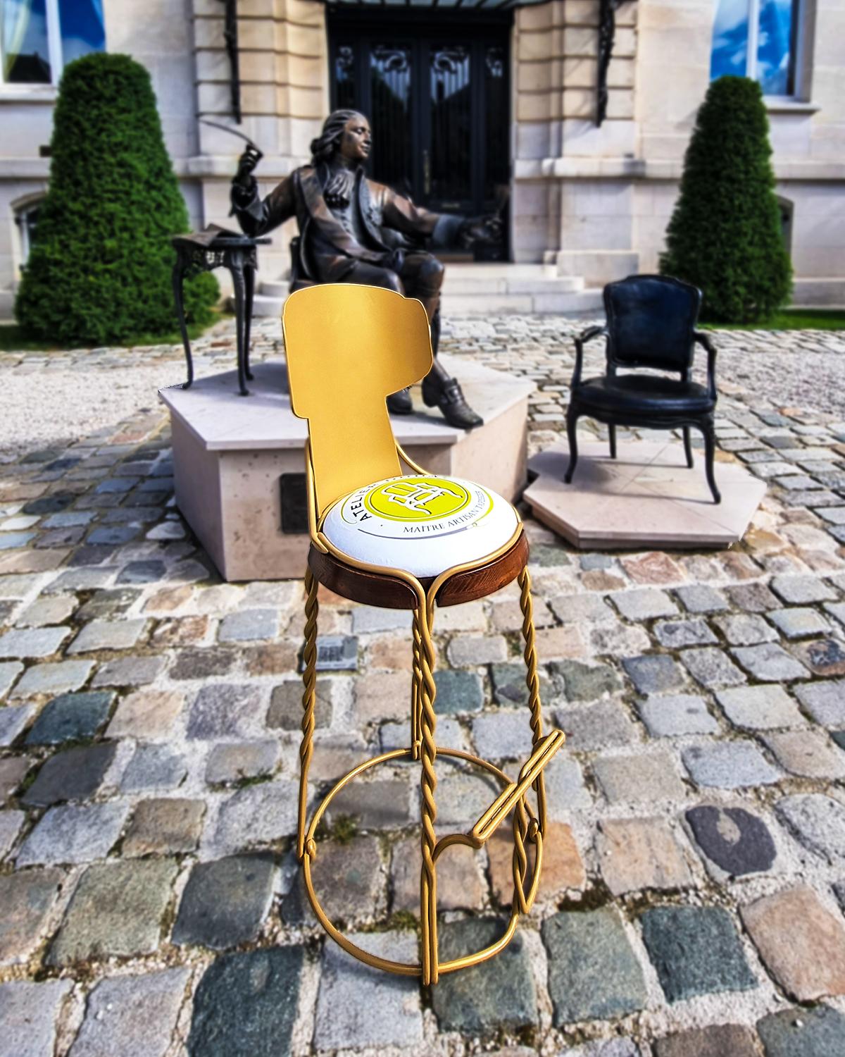 Chaise de bar Muselet